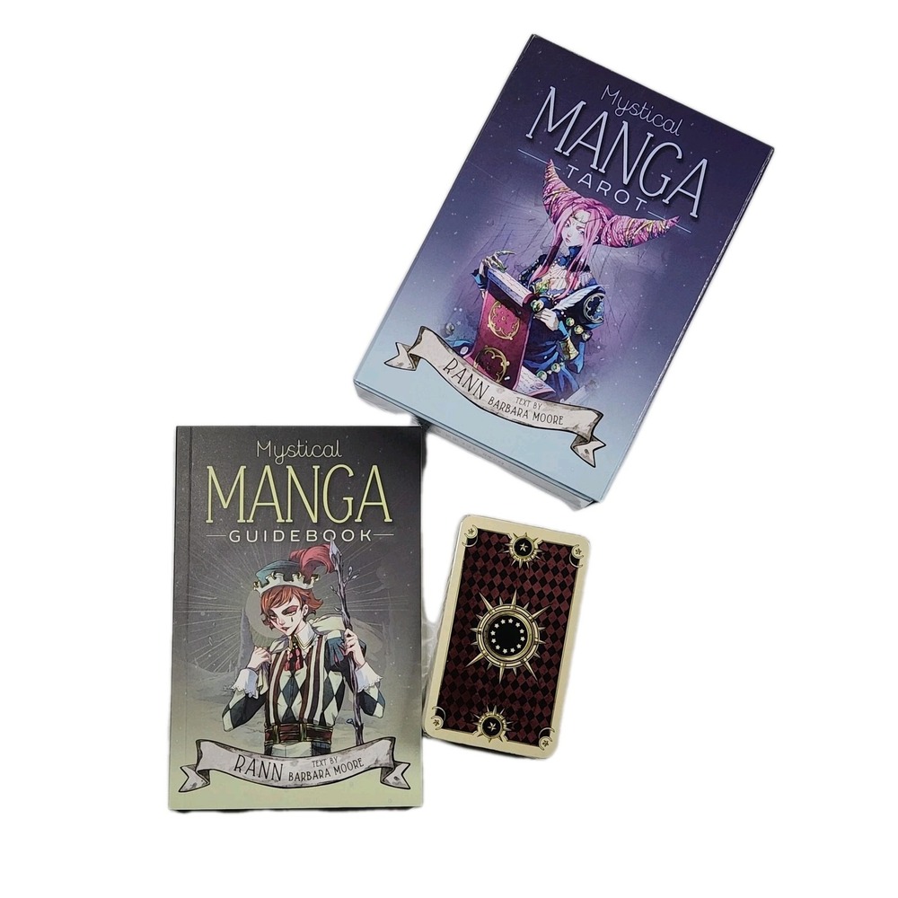 Mystical Manga Tarot Card Deck & Guidebook Box Set Llewellyn Rann Moore NEW OPEN